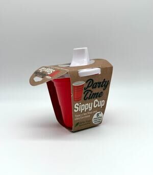 GAMAGO Party Time Sippy Cup Red Solo Party Cup 7 oz BPA Free Baby Toddler NIP
